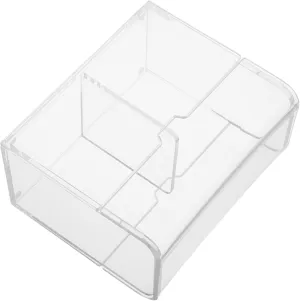 Garneck Versatile Acrylic Card Organizer Story Cards Flashcards Modern Design 12x10x6cm