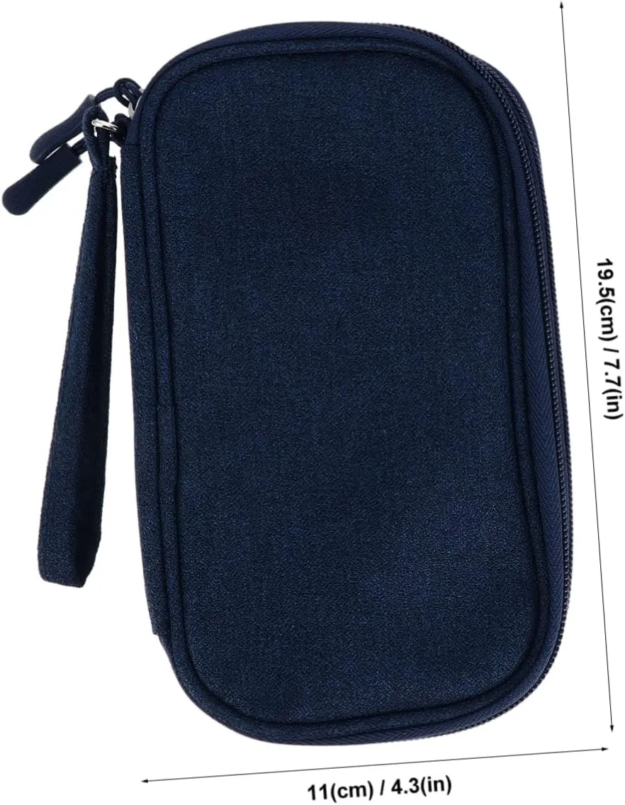 Gatuida 2 Pcs Household Headphone Bag Power Bank Carry Bag Travel-friendly Electronics Organizer Compartments