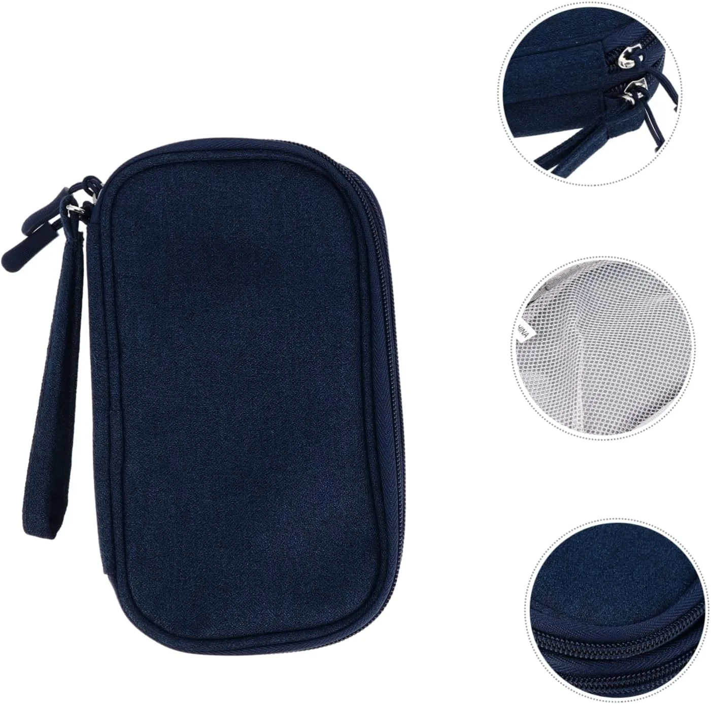 Gatuida 2 Pcs Household Headphone Bag Power Bank Carry Bag Travel-friendly Electronics Organizer Compartments