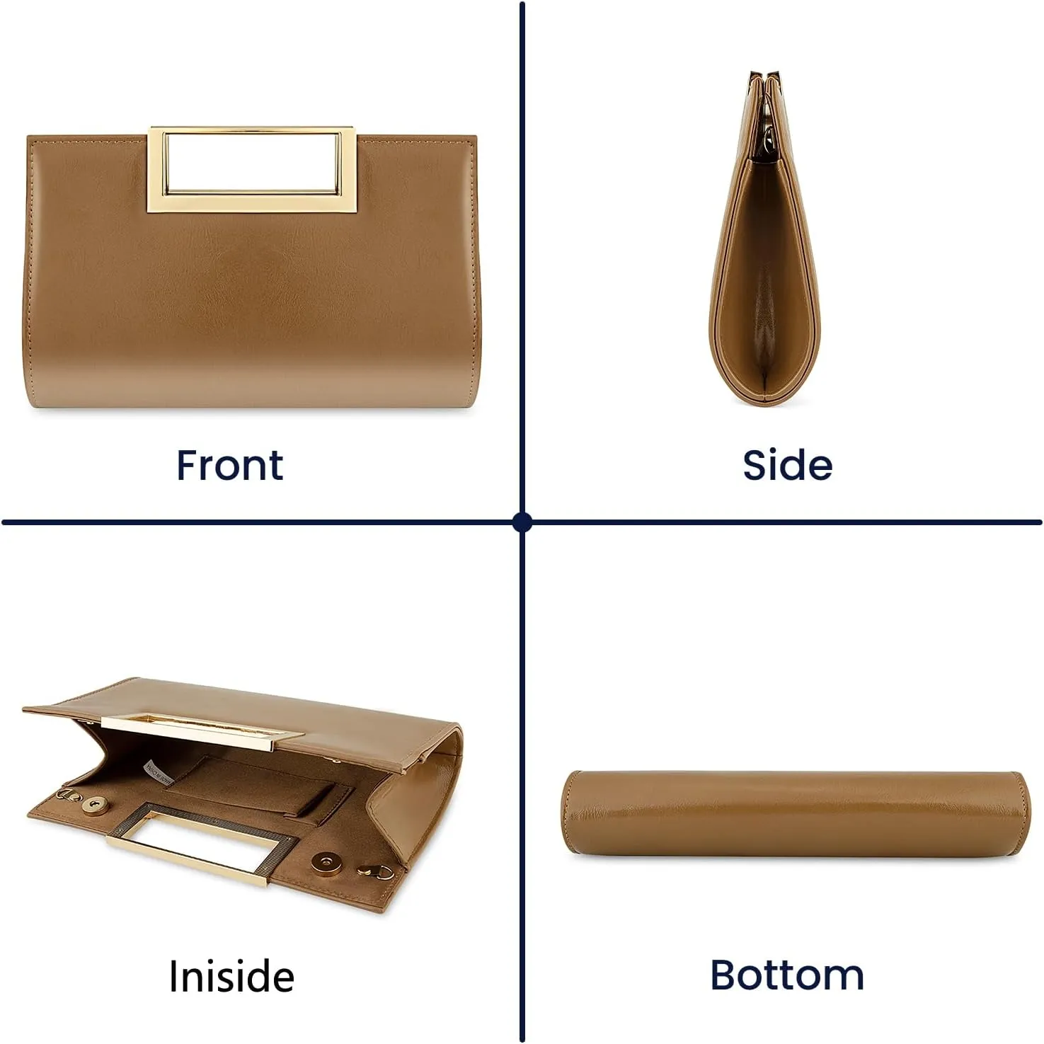 Gets Clutch Purses for Women PU Leather Evening Handbag for Formal Wedding Party Clutches Small Crossbody Bag with Chain