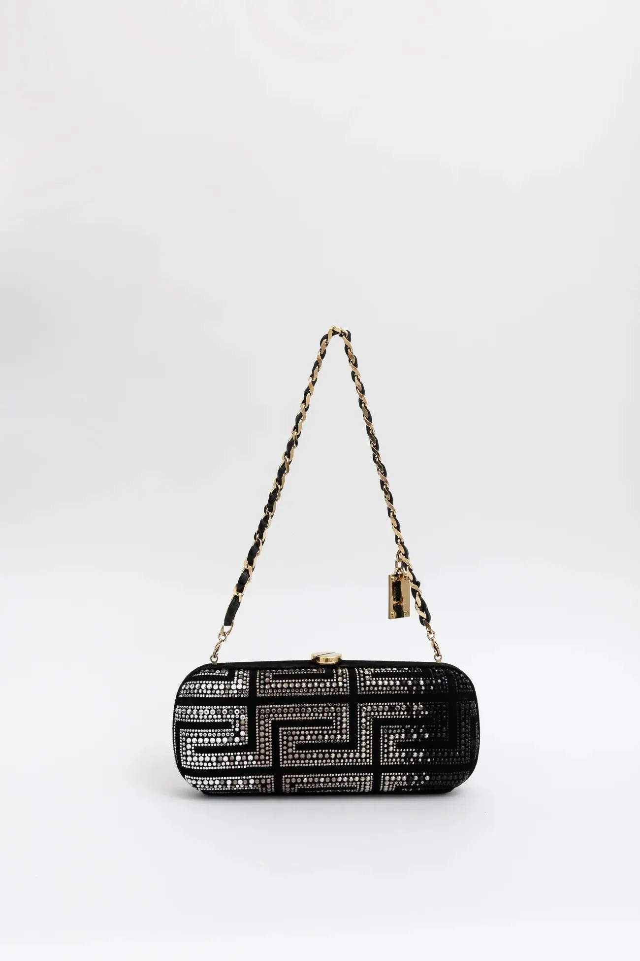 Gianni Versace Couture Velvet and Crystal Bag (removable strap)