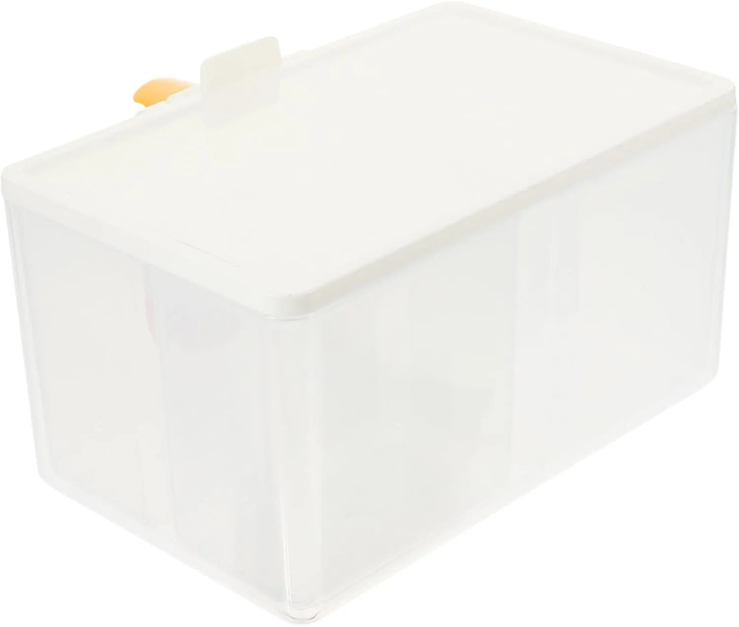 GLEAVI 1 Set Lidded Cotton Pad Box Organizer Vanity Storage for Cotton Swabs Makeup Sponges and Lipsticks Compartment Design for Easy Access and Tidy Spaces