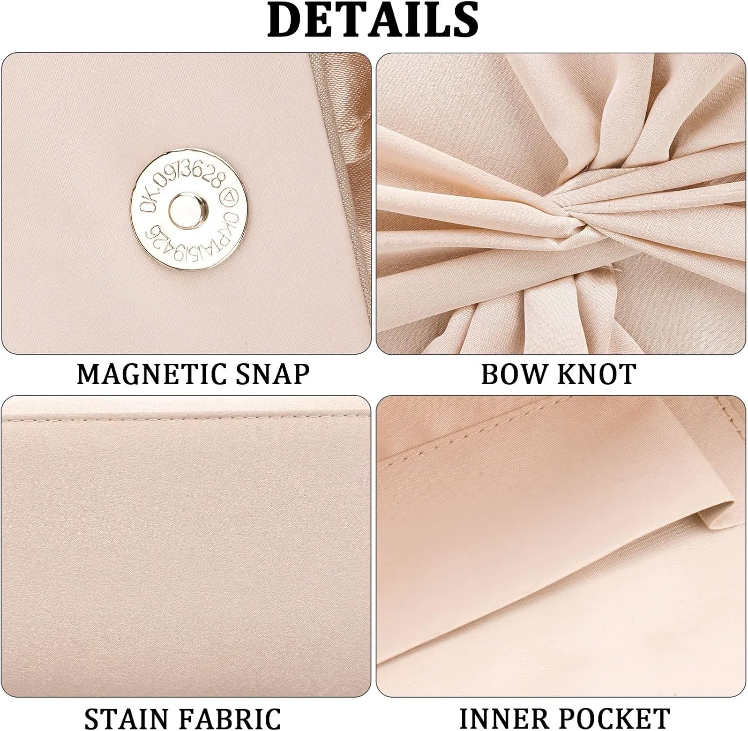 Glitter Clutch Bags for Women Evening Wedding Purse Sparkly Shiny Handbag for Women Elegant Ladies Party Clutches