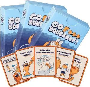 Go F k Yourself Go Fish Card Game - 2025 New Funny Adult Fish Card Game with 48 Cards - A Hilarious Adults Party Games (3 Pcs)