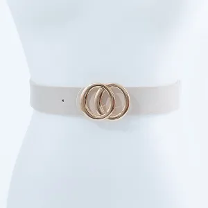 GOLD CIRCLE BUCKLE FASHION BELT