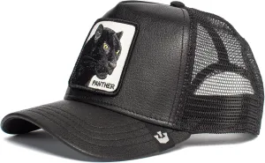 Goorin Bros. The Farm Leather Unisex Trucker Hat, Black (Truth Will Prevail), One Size