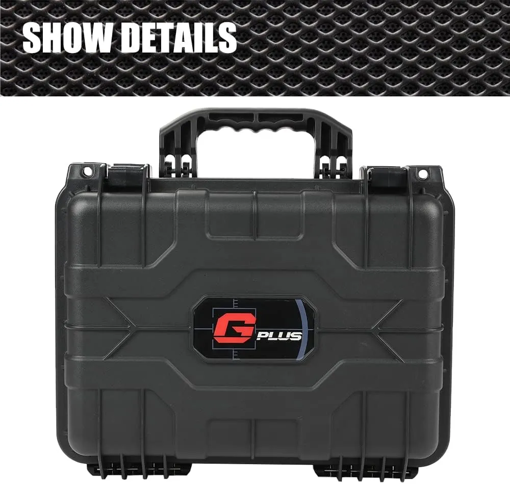Graded Card Storage Box Compatible with BGS PSA SGC FGS Graded Sports Trading Cards,Weatherproof Case Impact Absorbing Foam Slots (Large, Black)