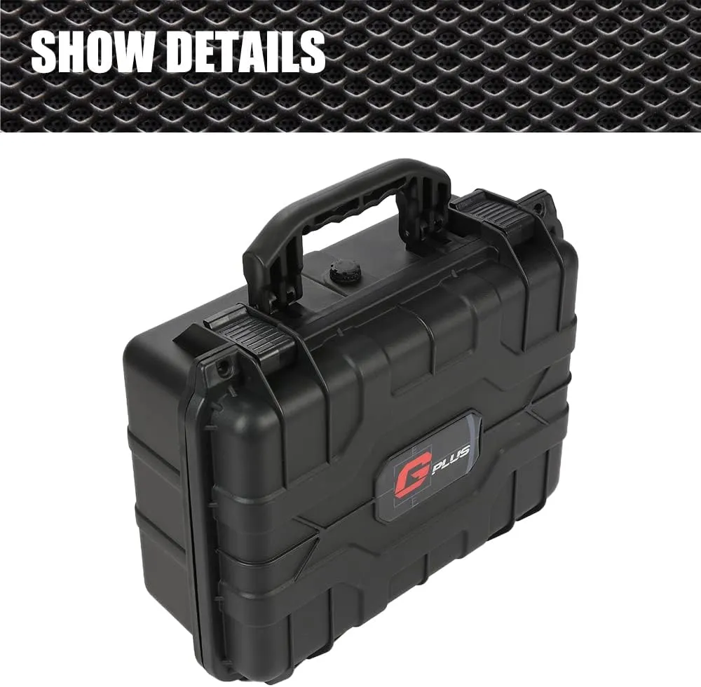 Graded Card Storage Box Compatible with BGS PSA SGC FGS Graded Sports Trading Cards,Weatherproof Case Impact Absorbing Foam Slots (Large, Black)