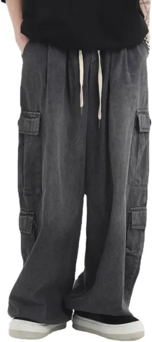 Grunge Baggy Jeans Y2K Emo Alt Cargo Pant Fairycore Demin Cloting Aesthetic Jogger Sweatpants Hiphop Tripp Streetwear