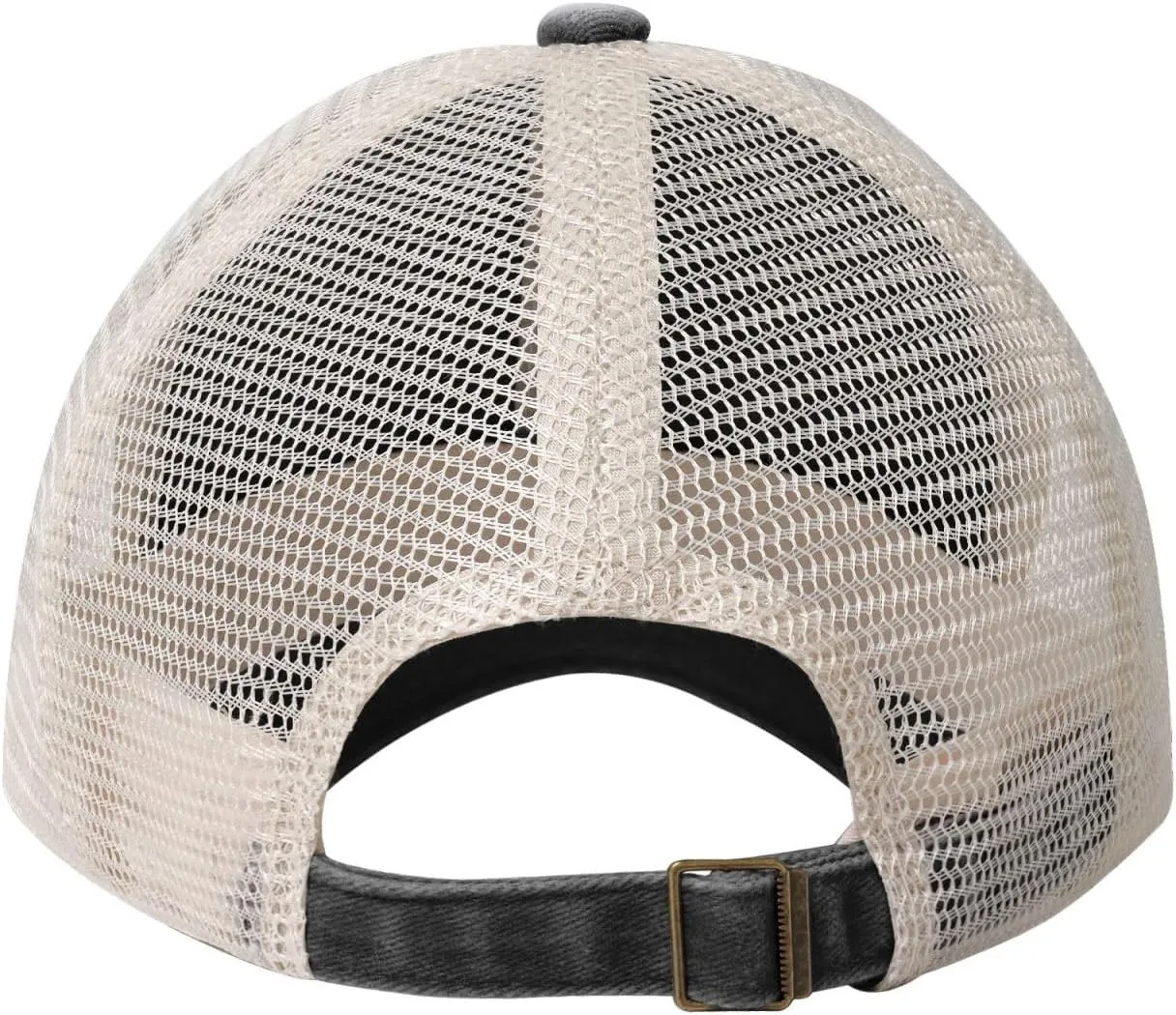 Hammock Hanging from Palm Trees Printed Cowboy Mesh Baseball Cap — Adjustable mesh