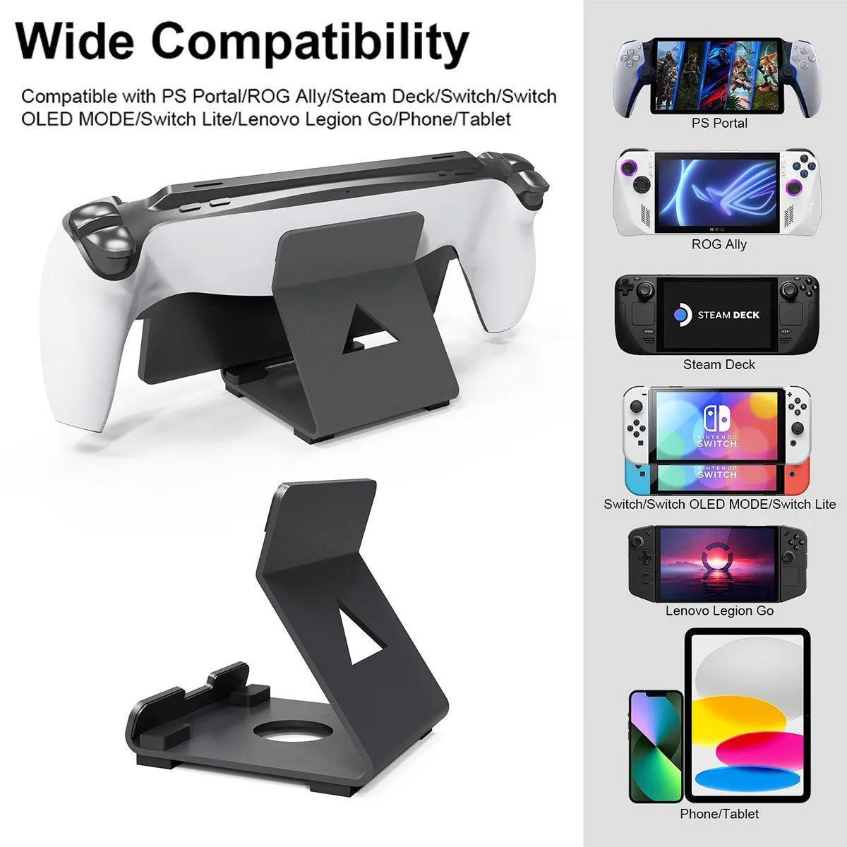 Handheld Desktop Stand Switch Stand Adjustable Gaming Console Holder Dock