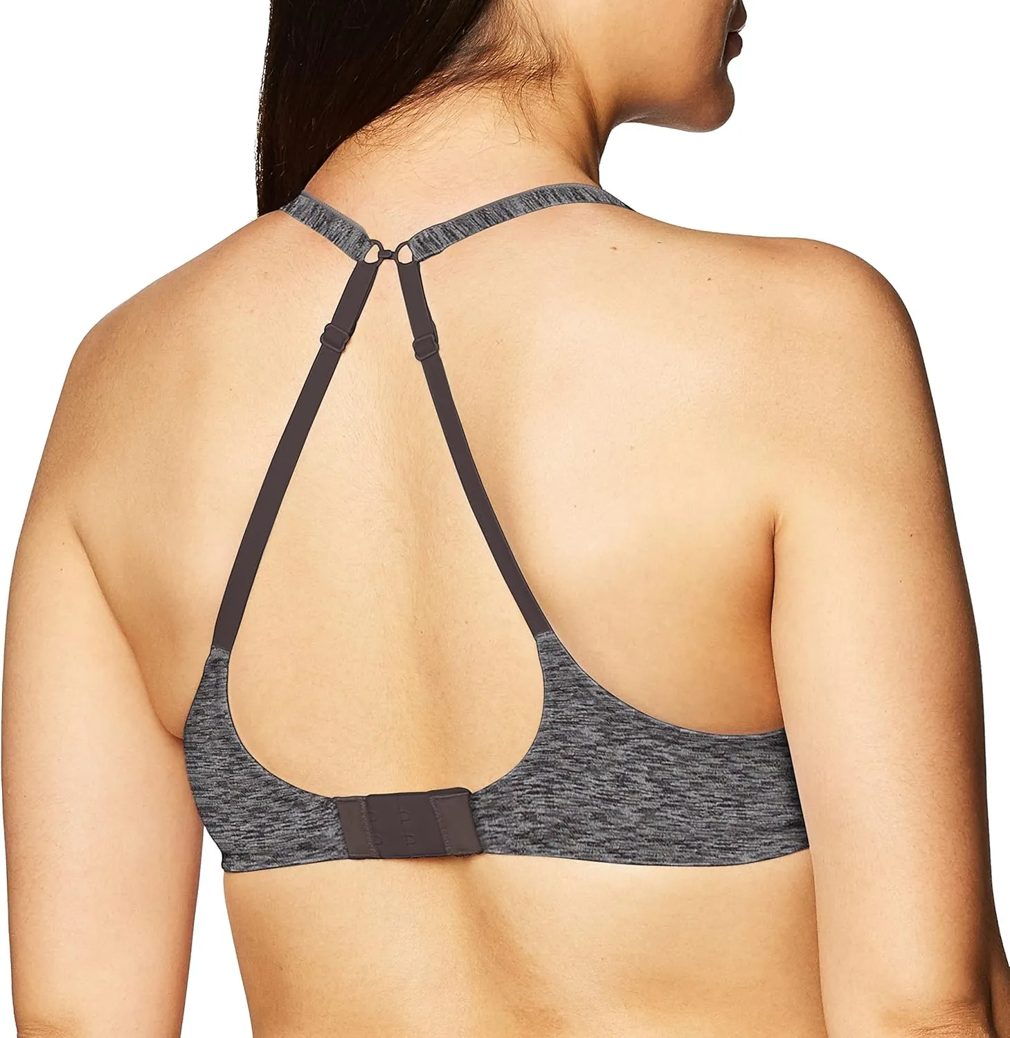 Hanes Women's Wireless Moisture-Wicking T-Shirt Bra, Wirefree Convertible Bra (Retired Colors)