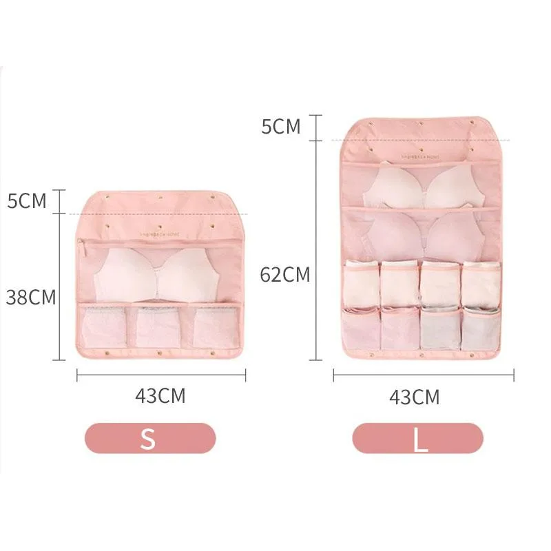 Hanging household wardrobe hanging underwear storage bag