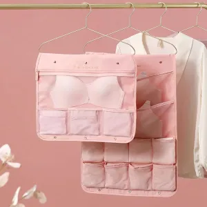 Hanging household wardrobe hanging underwear storage bag