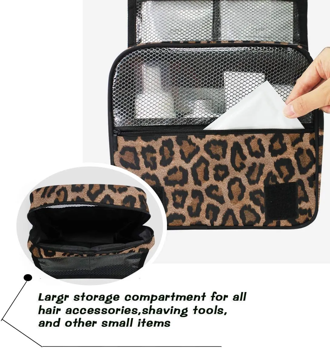 Hanging Travel Toiletry Bag Kit Makeup Case Cosmetics Organizer for Men Women