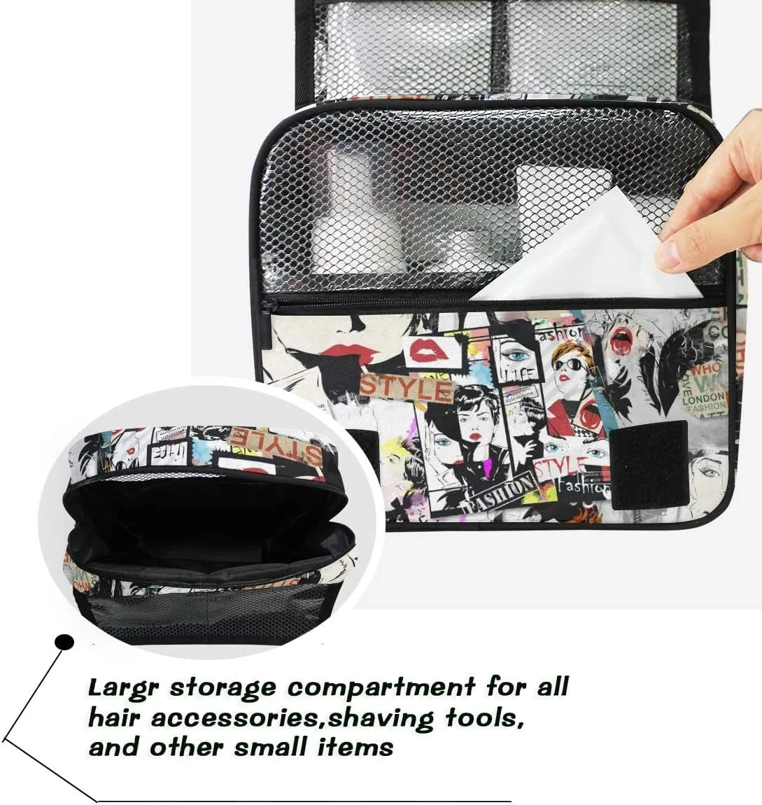Hanging Travel Toiletry Bag Kit Makeup Case Cosmetics Organizer for Men Women