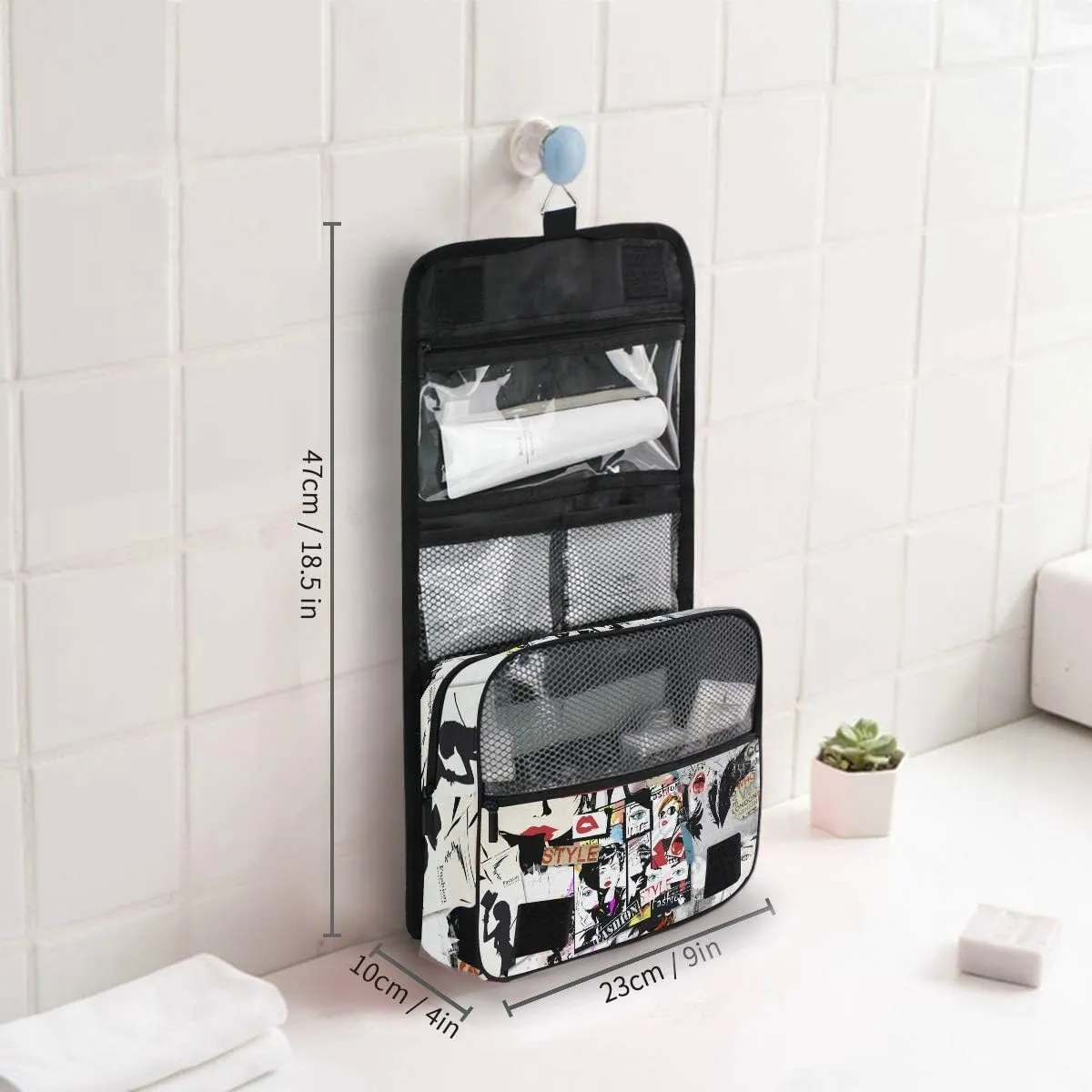 Hanging Travel Toiletry Bag Kit Makeup Case Cosmetics Organizer for Men Women