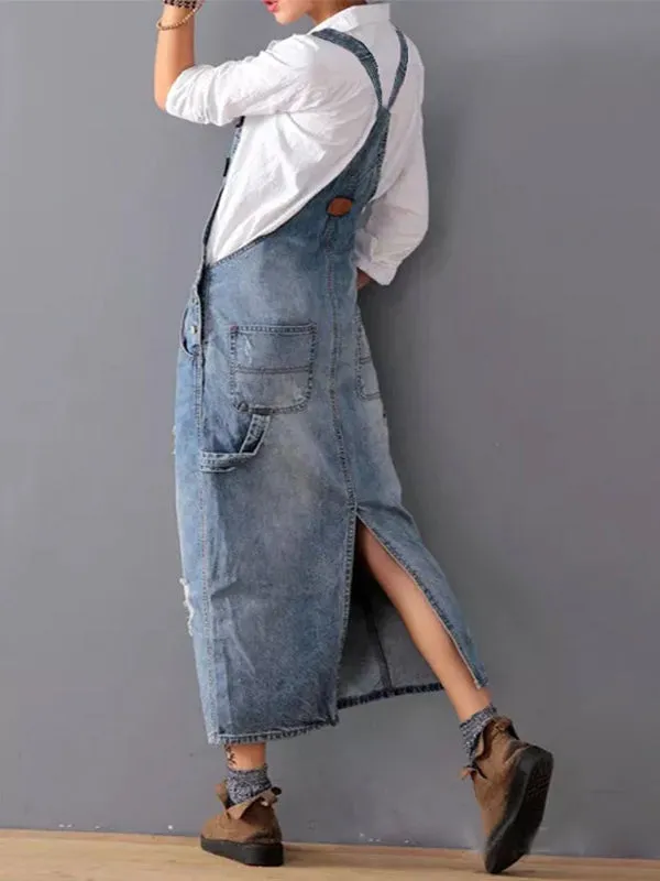 Harper™ - Vintage Denim Overall Dress