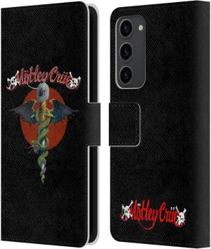 Head Case Designs Officially Licensed Motley Crue Dr. Feelgood Tour Graphics Leather Book Wallet Case Cover Compatible with Samsung Galaxy S23  5G