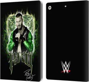 Head Case Designs Officially Licensed WWE RKO Image Randy Orton Leather Book Wallet Case Cover Compatible with Apple iPad 10.2 2019/2020/2021