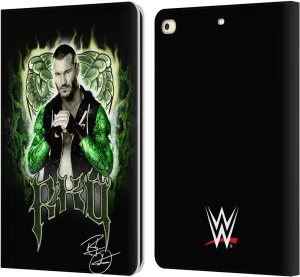 Head Case Designs Officially Licensed WWE RKO Image Randy Orton Leather Book Wallet Case Cover Compatible with Apple iPad 9.7 2017 / iPad 9.7 2018