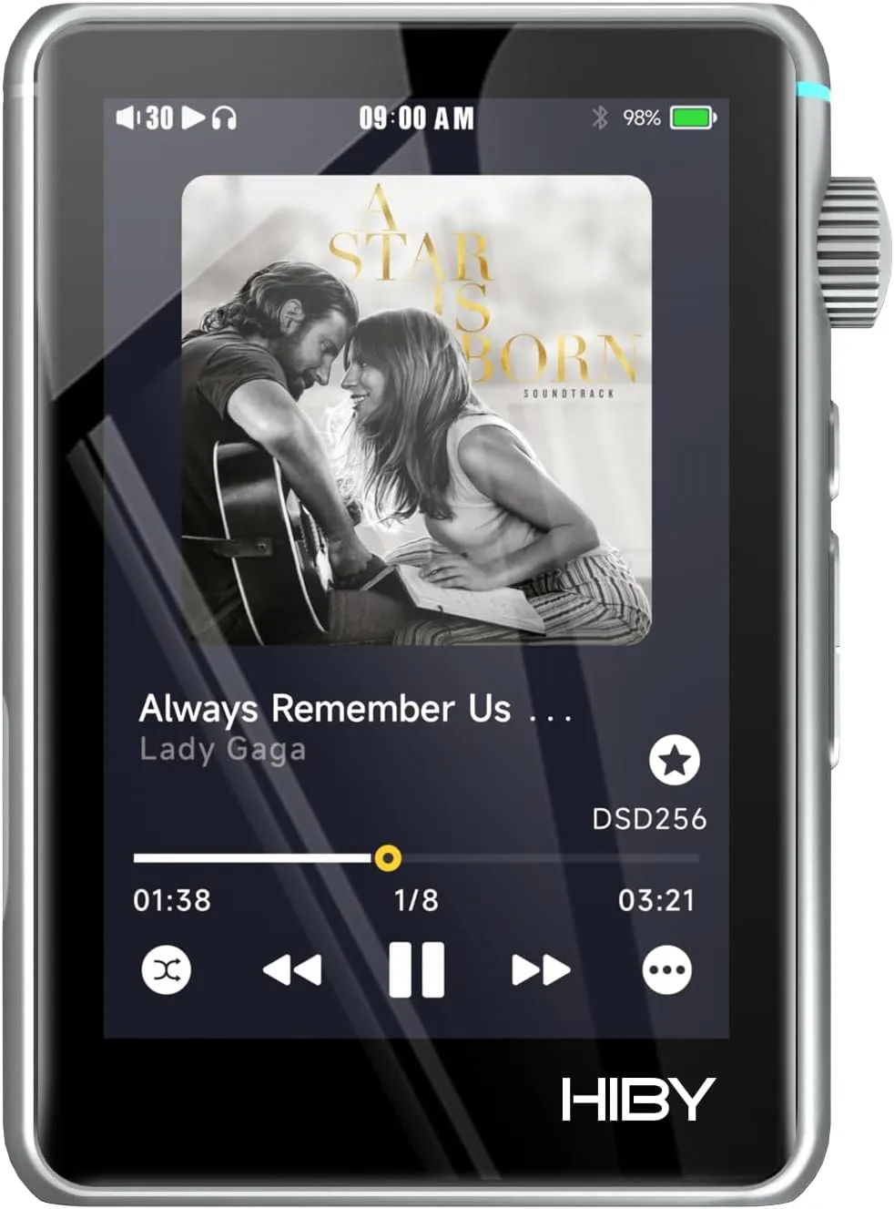 HiBy R3 II Hi Res Audio Player Dual DAC MQA Qobuz Tidal Player with Bluetooth 5.1/3.5mmSE 4.4mmBAL/2TB Extended Memory(2025 Version)