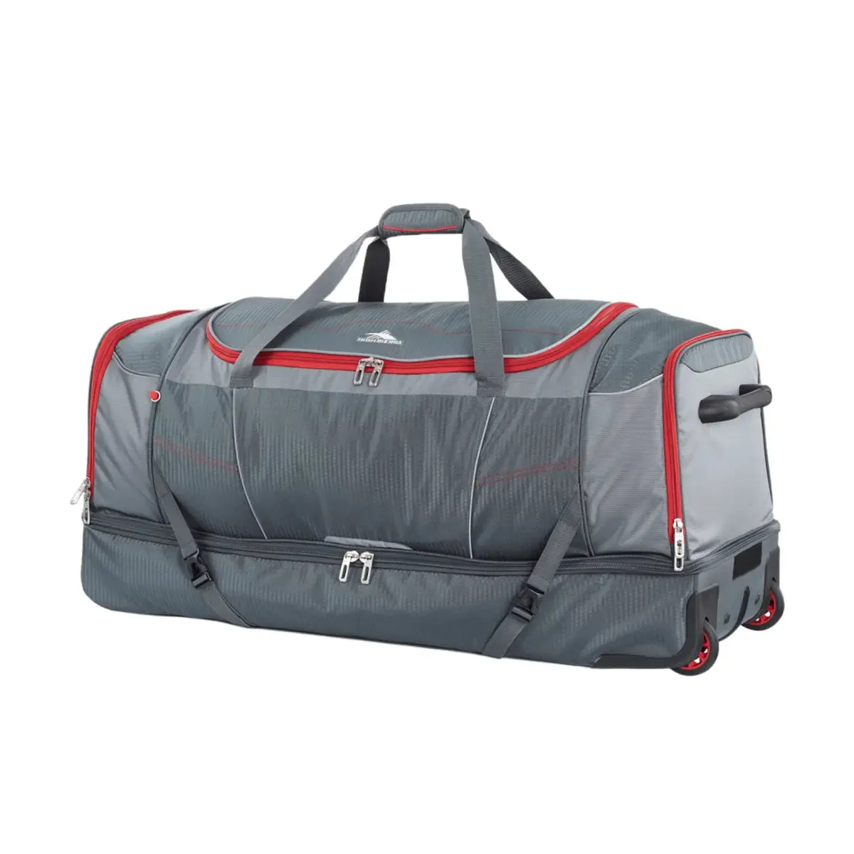 High Sierra Ultimate Access 3 - 91 cm Wheeled Drop Bottom Duffle - Mercury / Crimson