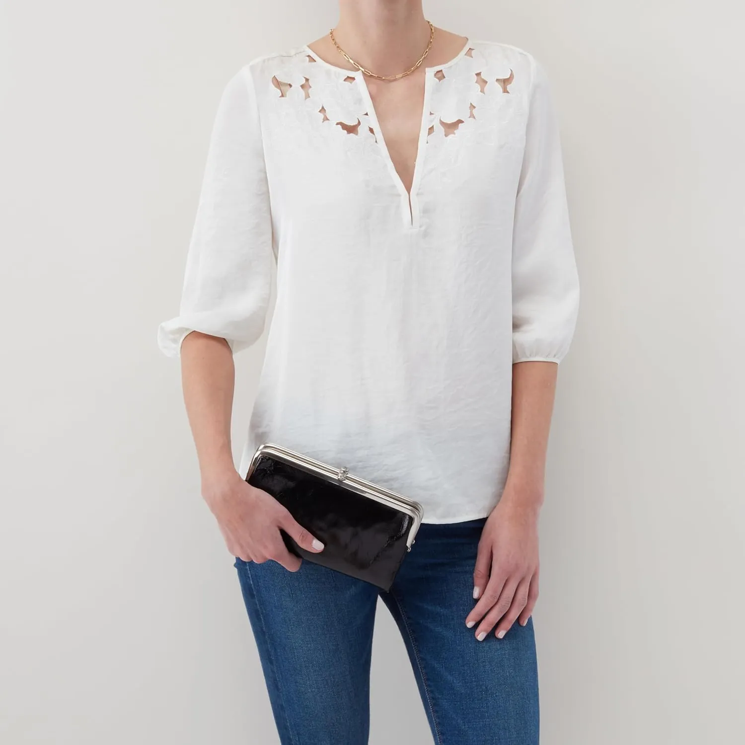 HOBO Lauren Leather Clutch Wallet for Women