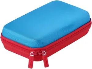 Holds 80 Game Cards, NS/OLED/Lite Physical Card Case - Red&Blue Upgraded 900D Oxford Fabric, Durable and Large capacity Stylish Storage Bag