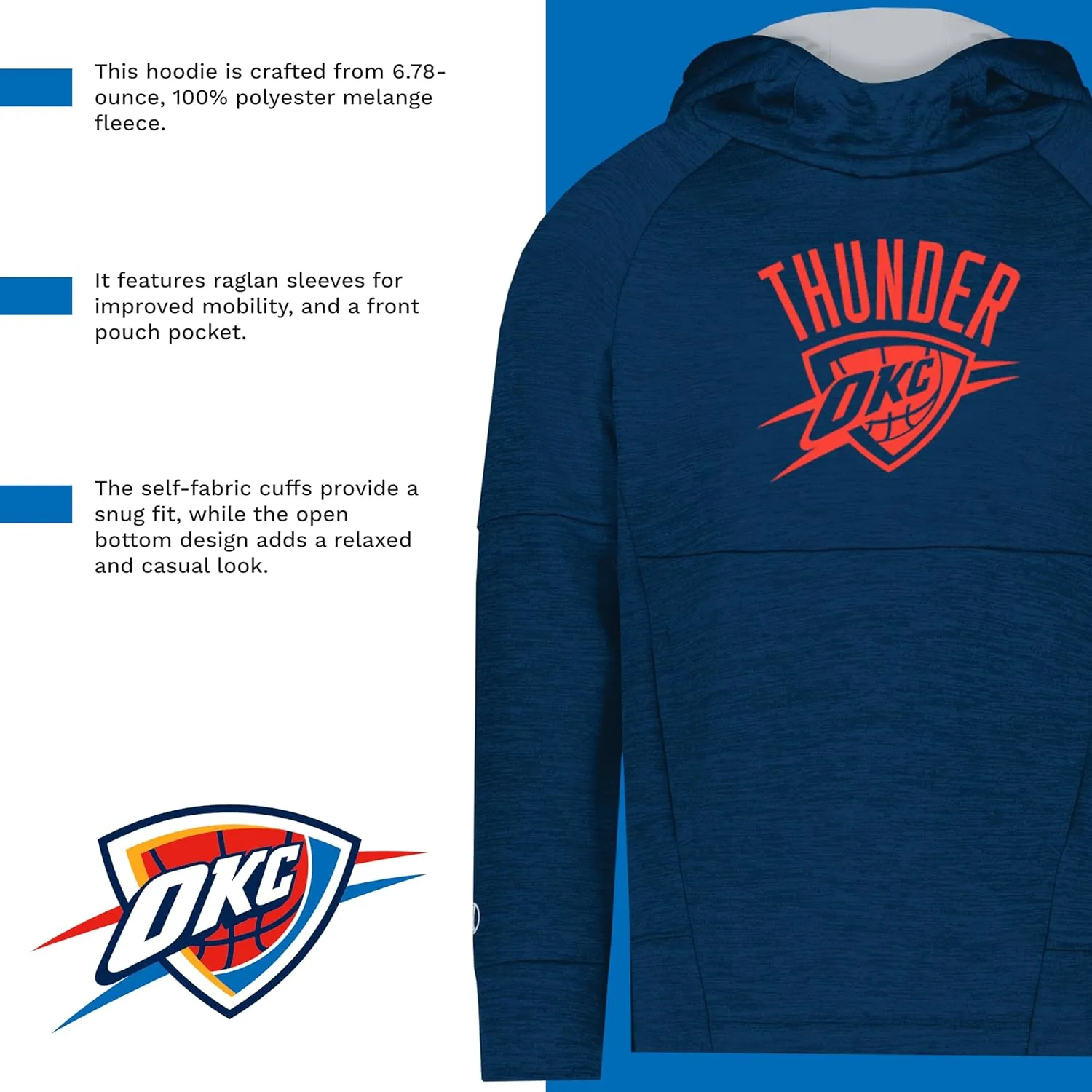 Holloway NBA Youth All-Pro Fleece Hoodie - Comfortable Pullover - Ideal for Basketball Fans