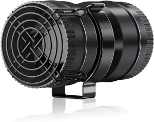 Hon&Guan Boat Blower Fan 3 Inch, 12V Inline Boat Blower Motor Fan, 10000RPM, New Upgraded 7-Blade Engine Blower 130CFM, Durable Marine Bilge Blower, Perfect for Yacht, Caravan, Engine Ventilation