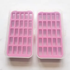 HONEYSEW 2 Bobbin Case for Bernina New 7 and 8 Series Jumbo Bobbin Sewing Bobbin Storage Case and Saver Holds 25 Bobbins Box Organizer (Bernina 7 and 8 Series bobbins Box)