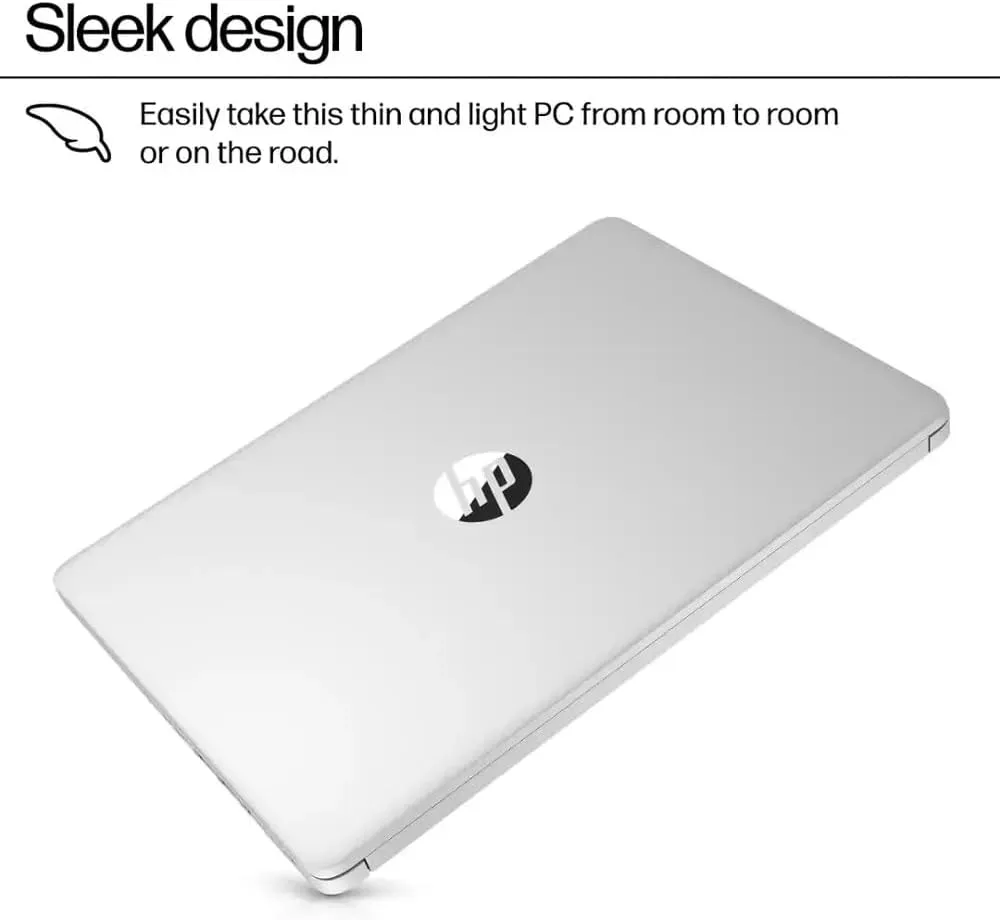 HP 14" Laptop, Microsoft 365, Copilot AI, 16GB RAM, 640GB Storage (128GB UFS with Skyerd 512GB Portable SSD), 13th Gen 4 Cores Intel Processor, Wi-Fi 6, Long Battery, Silver,Win 11 Home