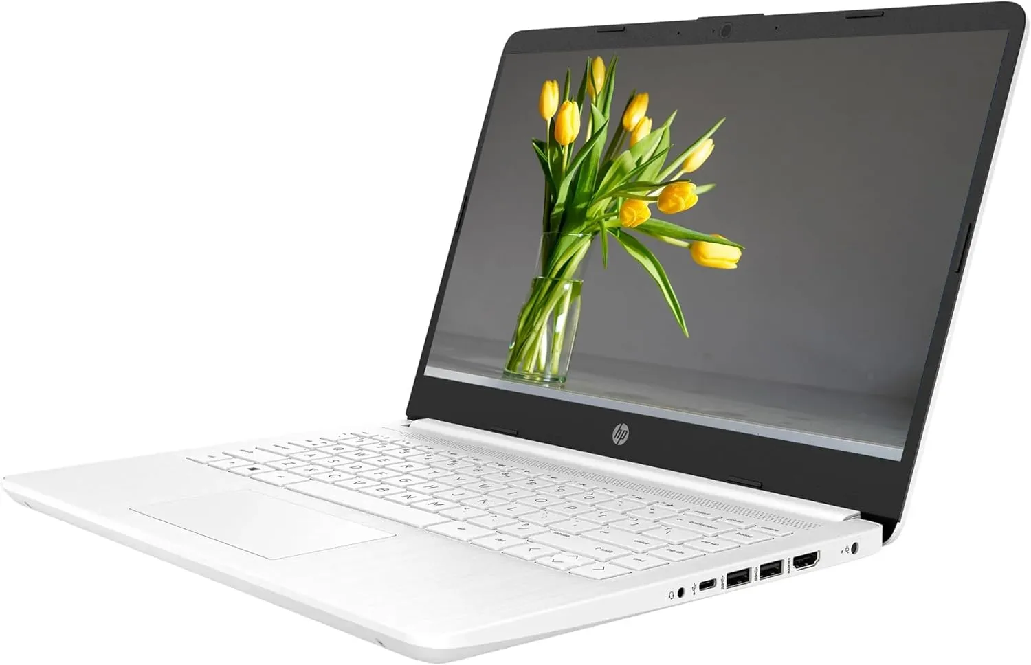 HP Windows 11 Laptop 14 inch HD Screen with Microsoft Office and 1TB Cloud Storage (1-Year)| 16GB RAM|64GB eMMC & 64GB Card & 128GB Portable SSD| Intel 4-Core CPU| Wi-Fi| Ultra Light| White| RK Bundle