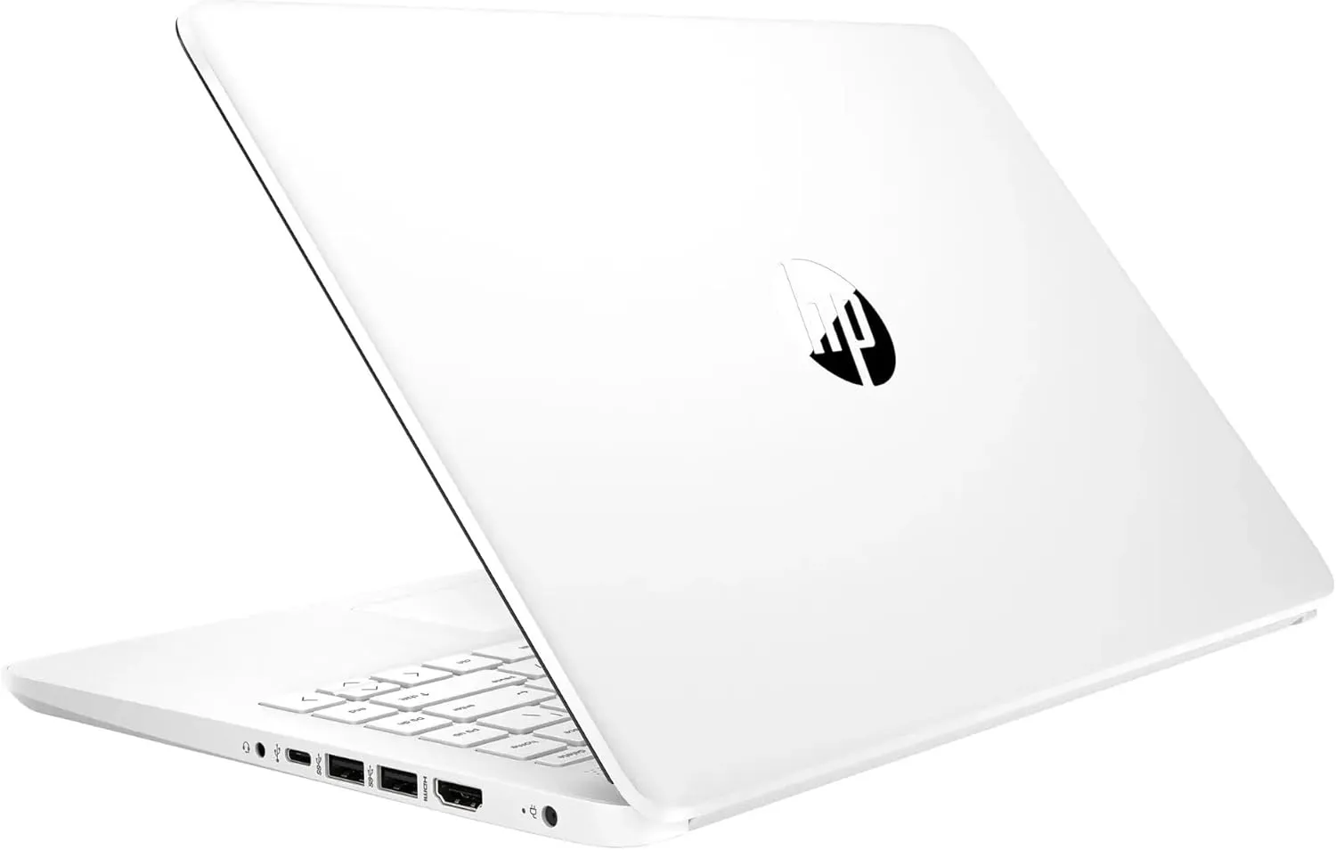HP Windows 11 Laptop 14 inch HD Screen with Microsoft Office and 1TB Cloud Storage (1-Year)| 16GB RAM|64GB eMMC & 64GB Card & 128GB Portable SSD| Intel 4-Core CPU| Wi-Fi| Ultra Light| White| RK Bundle