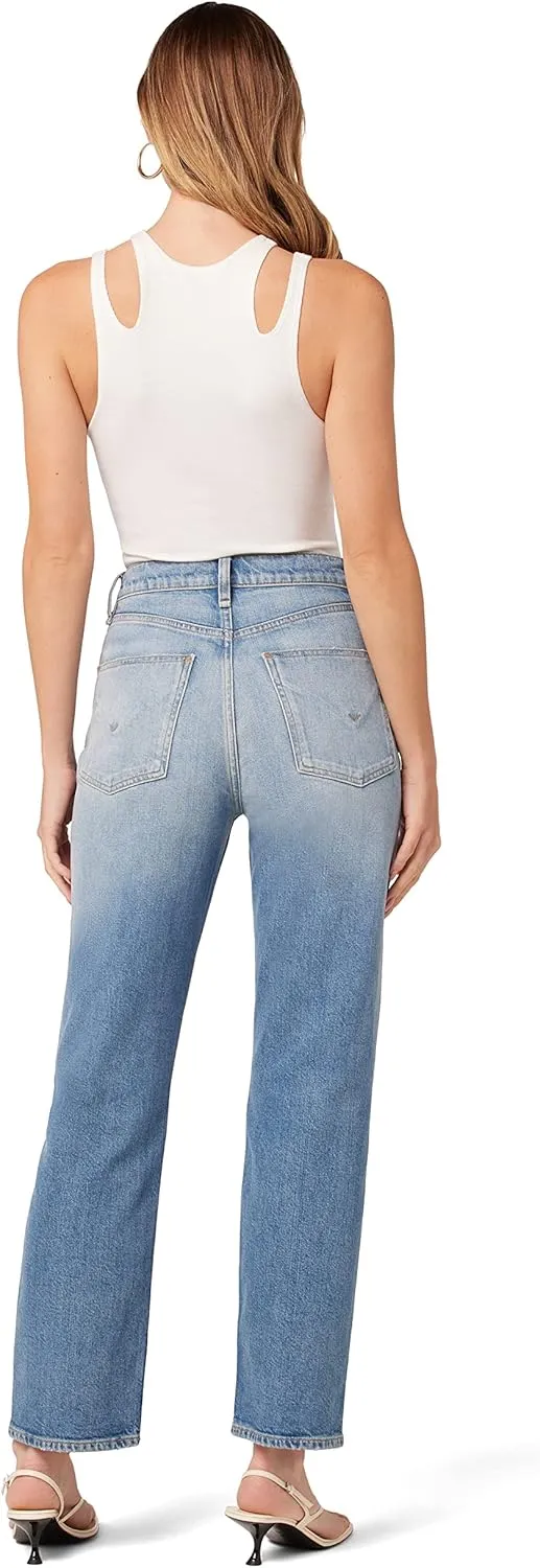 HUDSON Women's Jade High Rise Straight, Loose Fit Jean