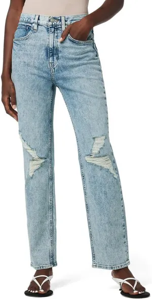 HUDSON Women's Jade High Rise Straight, Loose Fit Jean