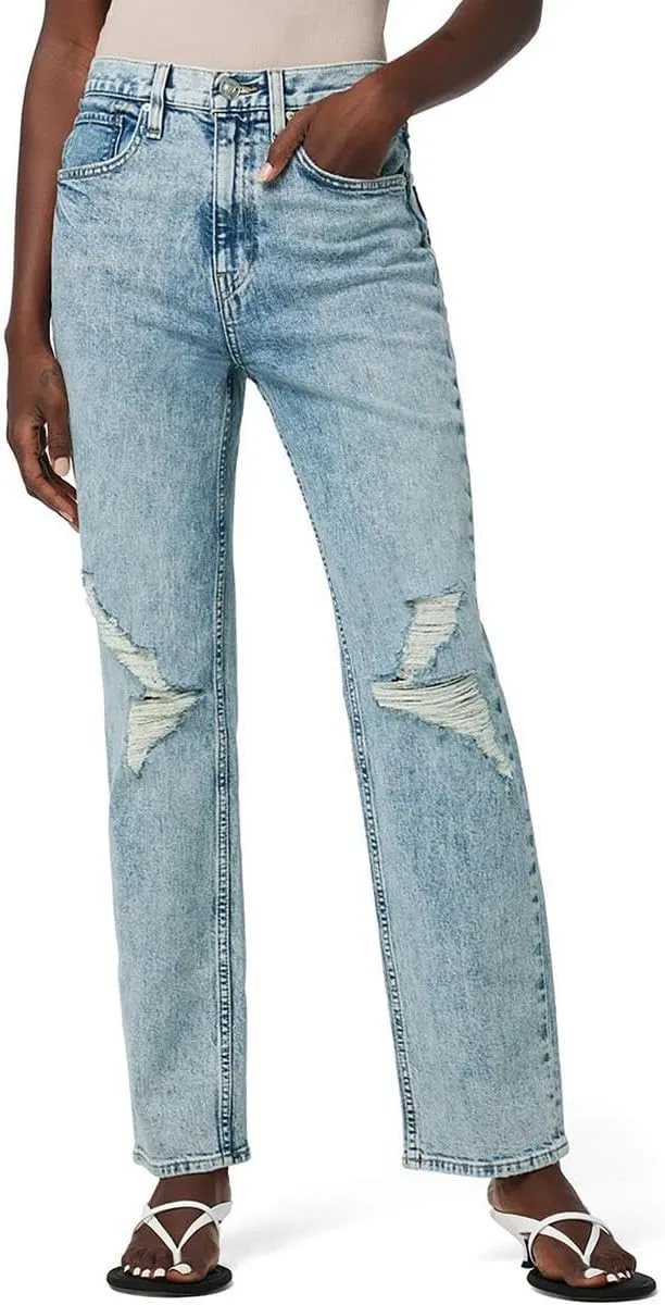 HUDSON Women's Jade High Rise Straight, Loose Fit Jean