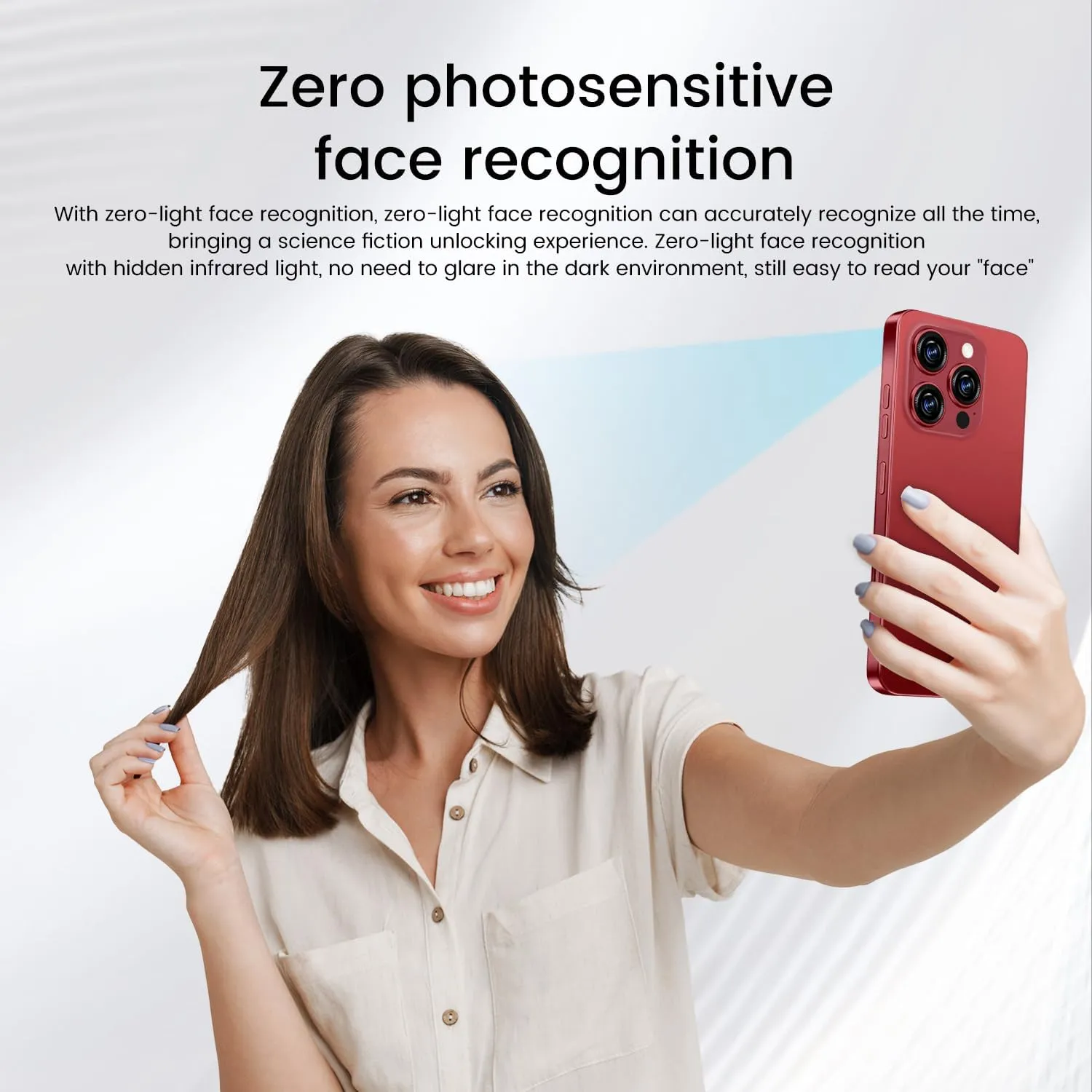 Huness I16 ProMAX Smartphone Unlocked Cell Phone,6.99" HD Screen Unlocked Phone,8 256GB Android 13 with 128GB Memory Card,Face ID/Dual SIM/5G/Fingerprint Button Unlock/Photos/GPS (Wine Red, 8 256)