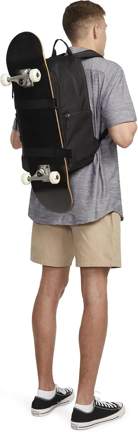 Hurley Mens Skateboard Backpack, Black, One Size