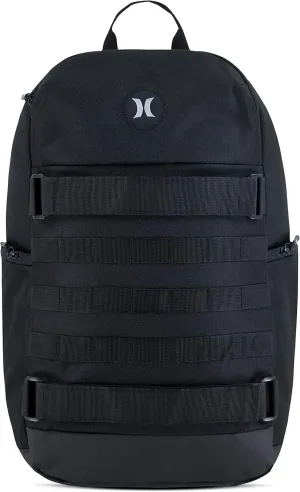 Hurley Mens Skateboard Backpack, Black, One Size
