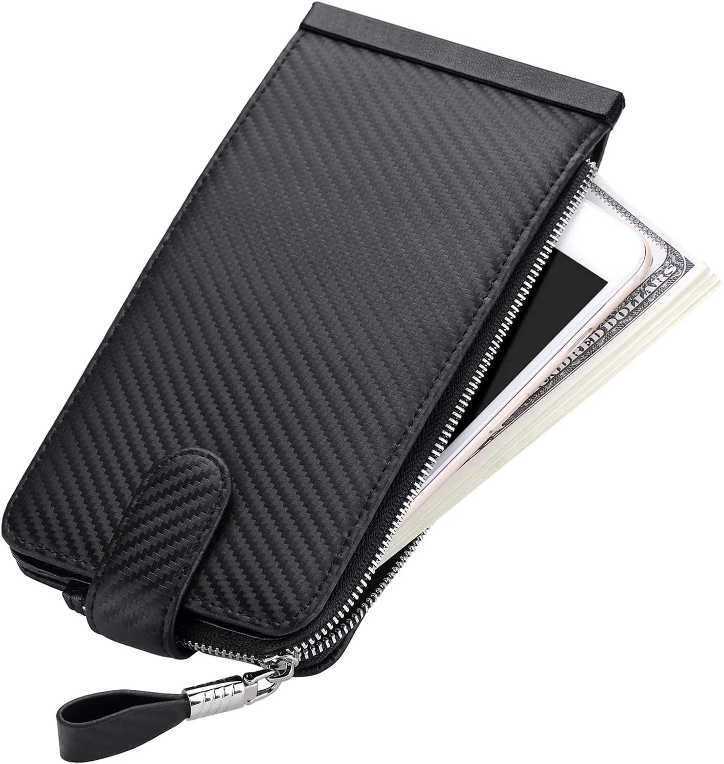 Huztencor Womens Leather Credit Card Holder Wallet RFID Blocking Wallet Women Card Case Purse