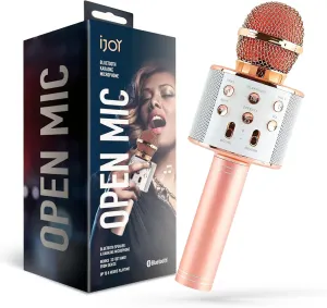 iJoy Wireless Karaoke Microphone - Bluetooth Karaoke Speaker with Voice Changer - Portable Singalong Microphone for Adults and Kids