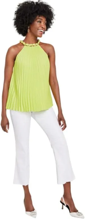 INC International Concepts Women's High-Rise Cropped Jeans (Bright White, 8)