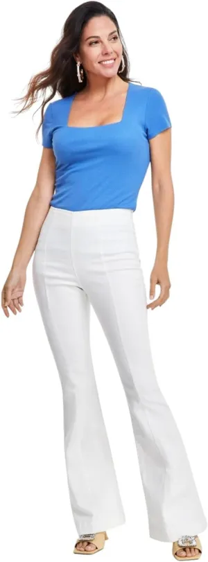 I.N.C. INTERNATIONAL CONCEPTS Women's High-Rise Pull-On Flare Jeans