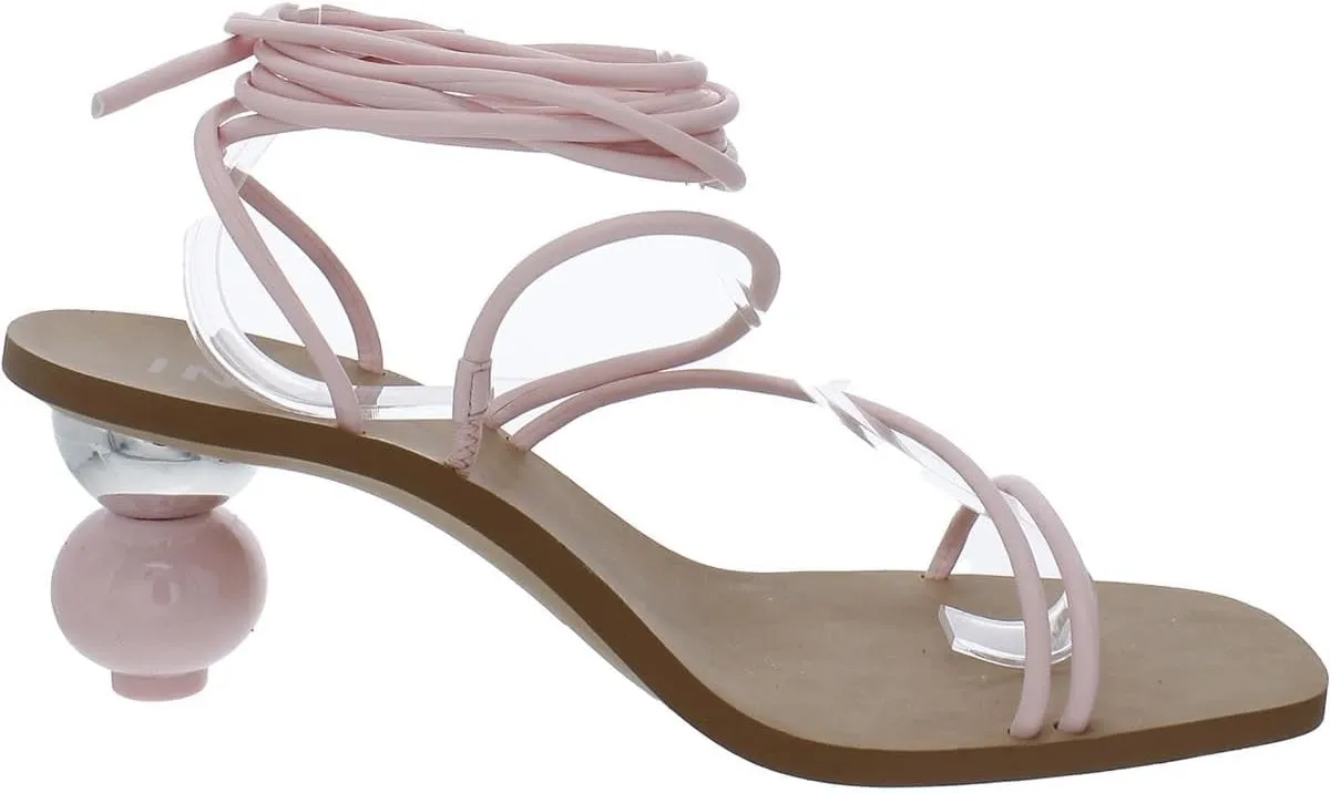 INC Womens Chedel Faux Leather Square Toe Heels