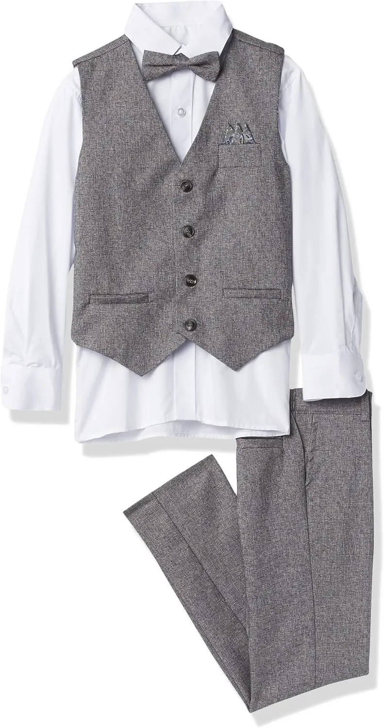 Isaac Mizrahi Boys' 4-Piece Velvet Vest Set
