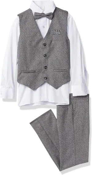 Isaac Mizrahi Boys' 4-Piece Velvet Vest Set
