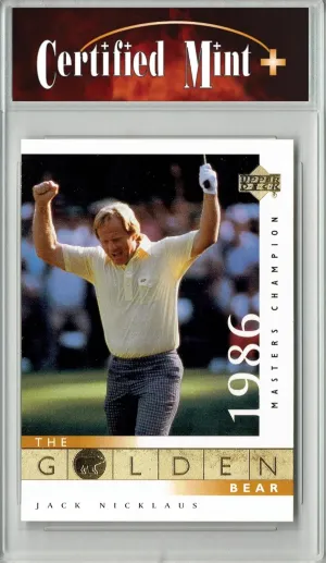Jack Nicklaus 2001 Upper Deck #123 Golden Bear Rare Trading Card USA