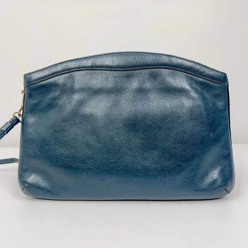 JANET - Navy Blue Vintage Clutch